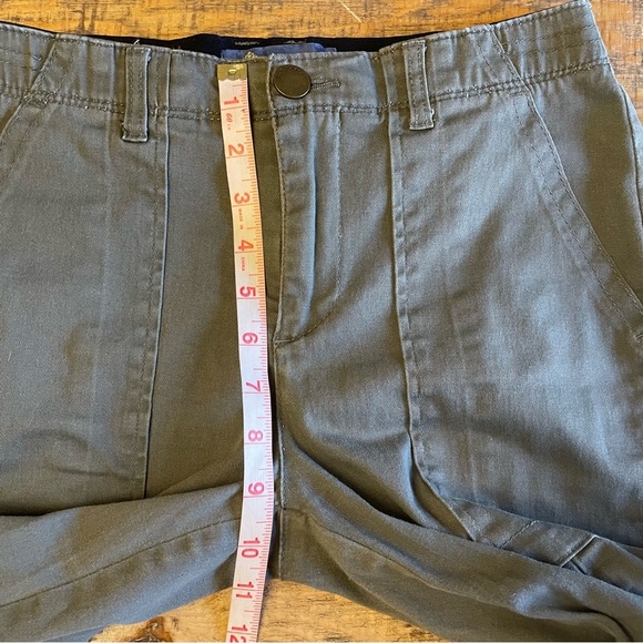 Democracy Ab Solution Joggers Size 2 Green Elastic Ankle Pockets Lightweight - Picture 5 of 11